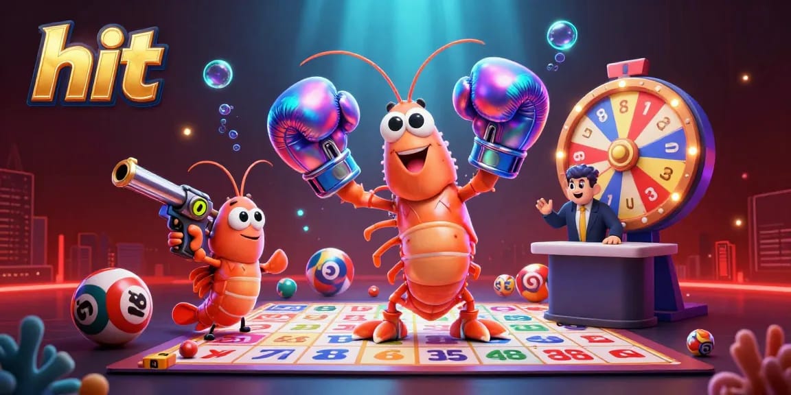 Hit big at the lottery game with vibrant balls and dynamic characters interacting in a lively scene.