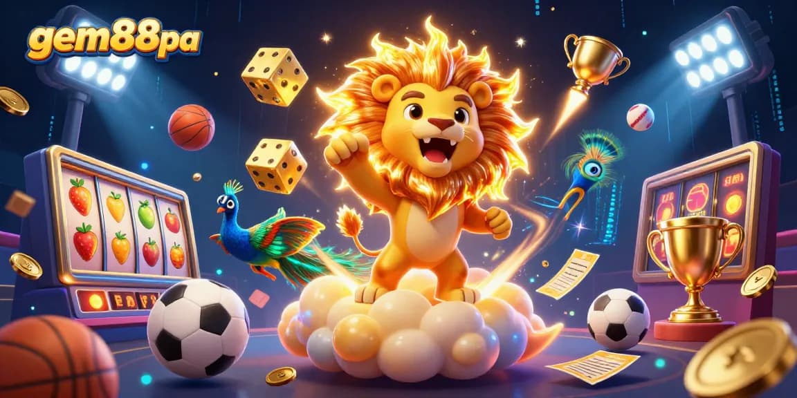 Experience the vibrant action of gem88pa with thrilling 3D characters and casino symbols.