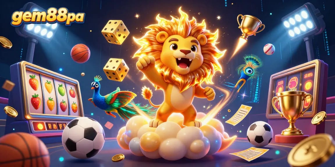 Experience the vibrant action of gem88pa with thrilling 3D characters and casino symbols.