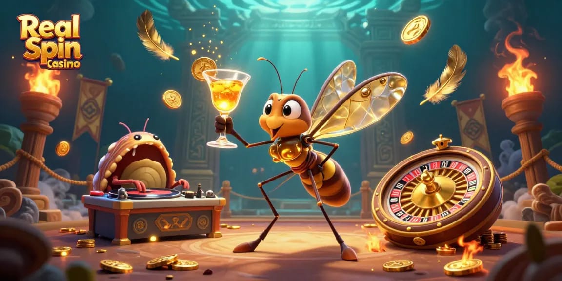 Speel en win bij Real Spin Casino met een unieke sfeer vol actie en spannende spelmogelijkheden.