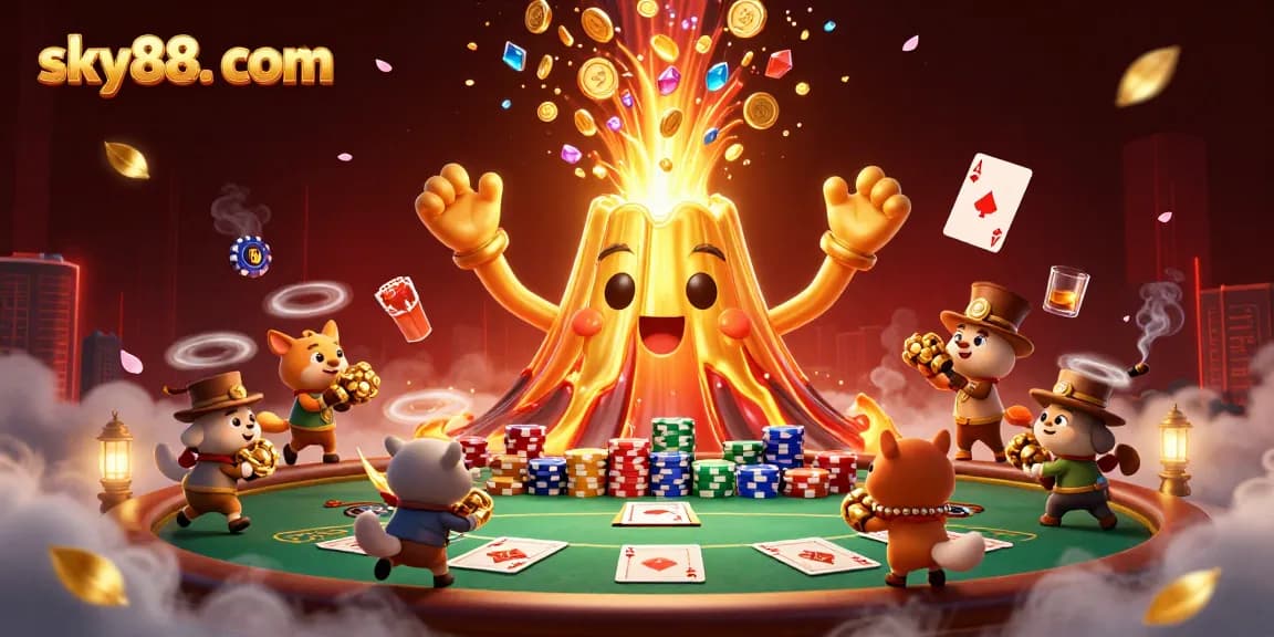 Experience the thrill of sky88. com with a vibrant casino adventure featuring rich 3D elements.