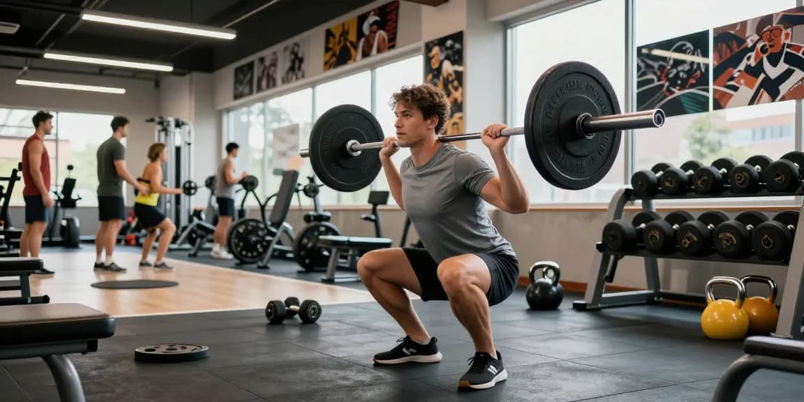 Individual focused on fitness training with Prime Pharma Steroiden in a modern gym environment