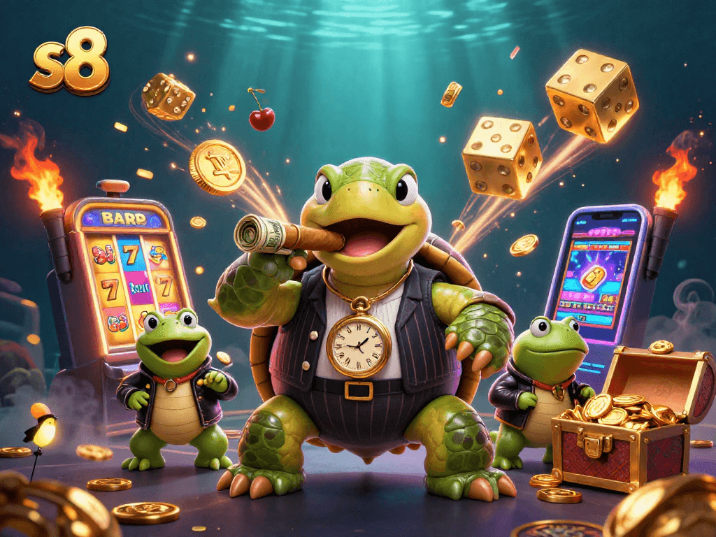 Experience thrilling gameplay at s8 casino with vibrant slot machines and charismatic characters