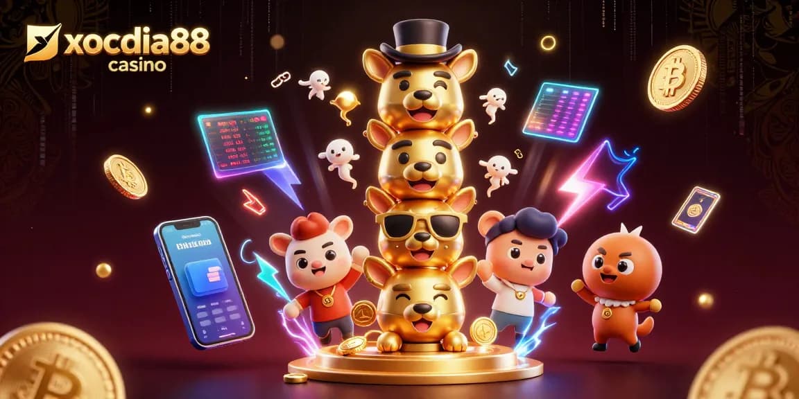 Play and win at xocdia88 casino with vibrant 3D characters and dynamic gaming elements.