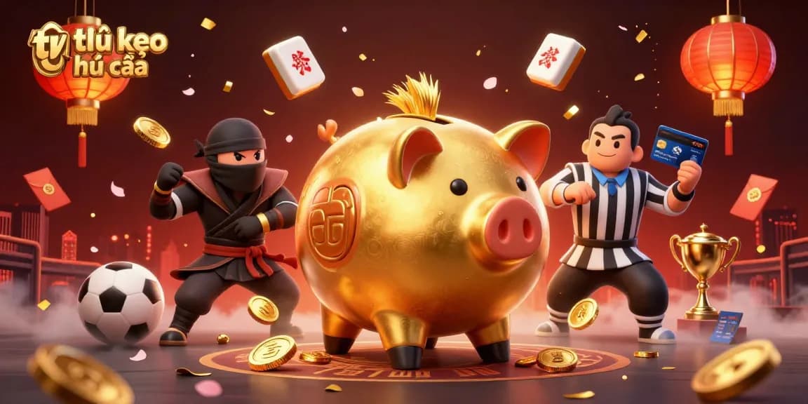 Engage with tỷ lệ kèo nhà cái in this dynamic casino scene featuring a winning sumo wrestler and energetic elements.