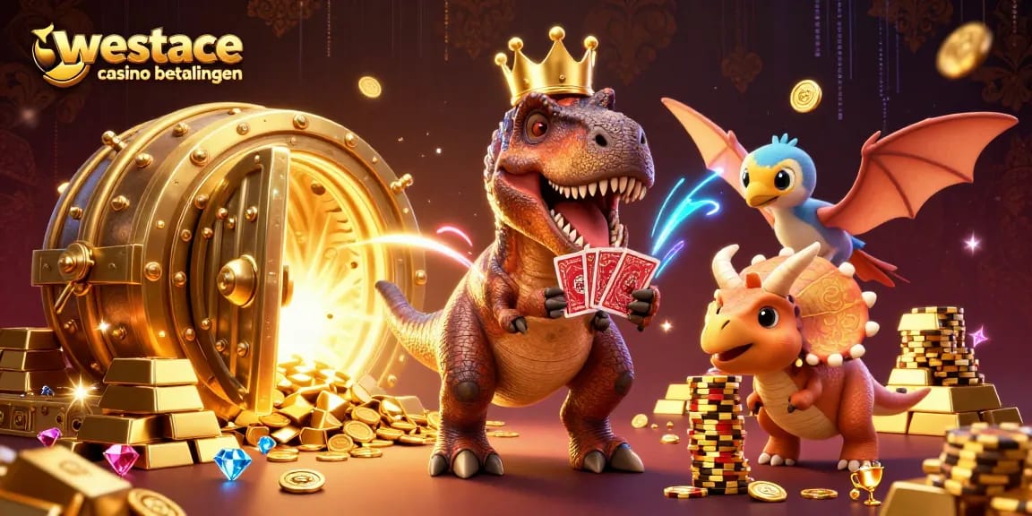 Geniet van westace casino betalingen met het brede scala aan betaalmethoden in een kleurrijke casino-scène.
