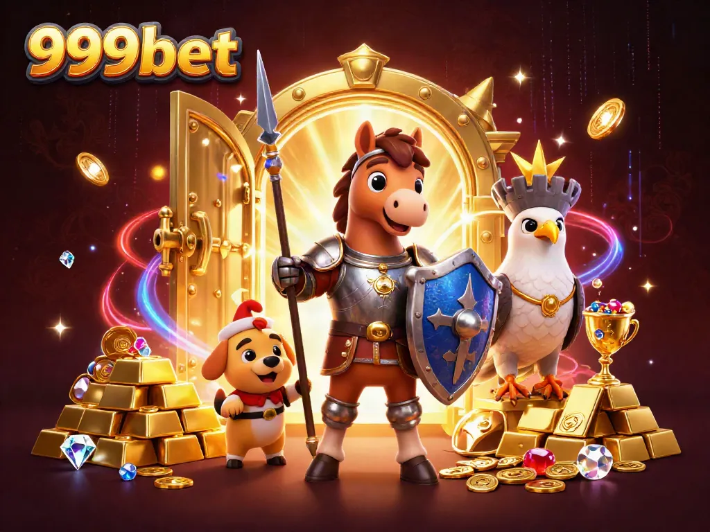 Experience winning gameplay at 999bet with immersive 3D visuals filled with treasure.