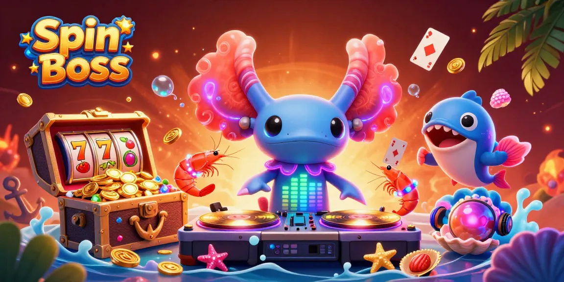 Join the excitement at Spin Boss casino with vibrant characters and lively game elements.