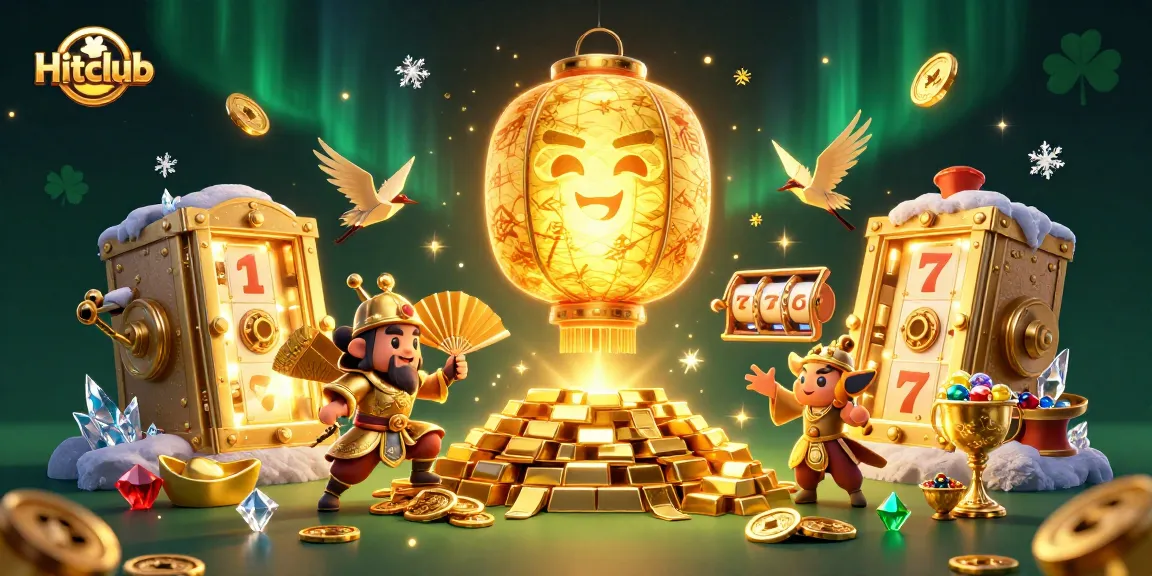 Experience the magic of Hitclub with vibrant casino action, golden treasures, and lucky symbols.