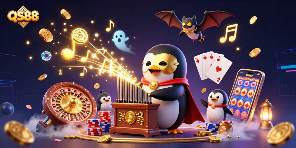 Experience exciting gameplay at QS88 with a vibrant scene of games and rewards.
