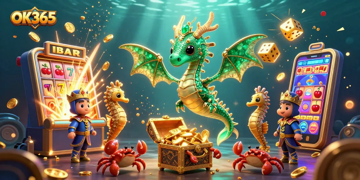 Experience exciting gameplay at OK365 with vibrant casino elements and stunning treasures.