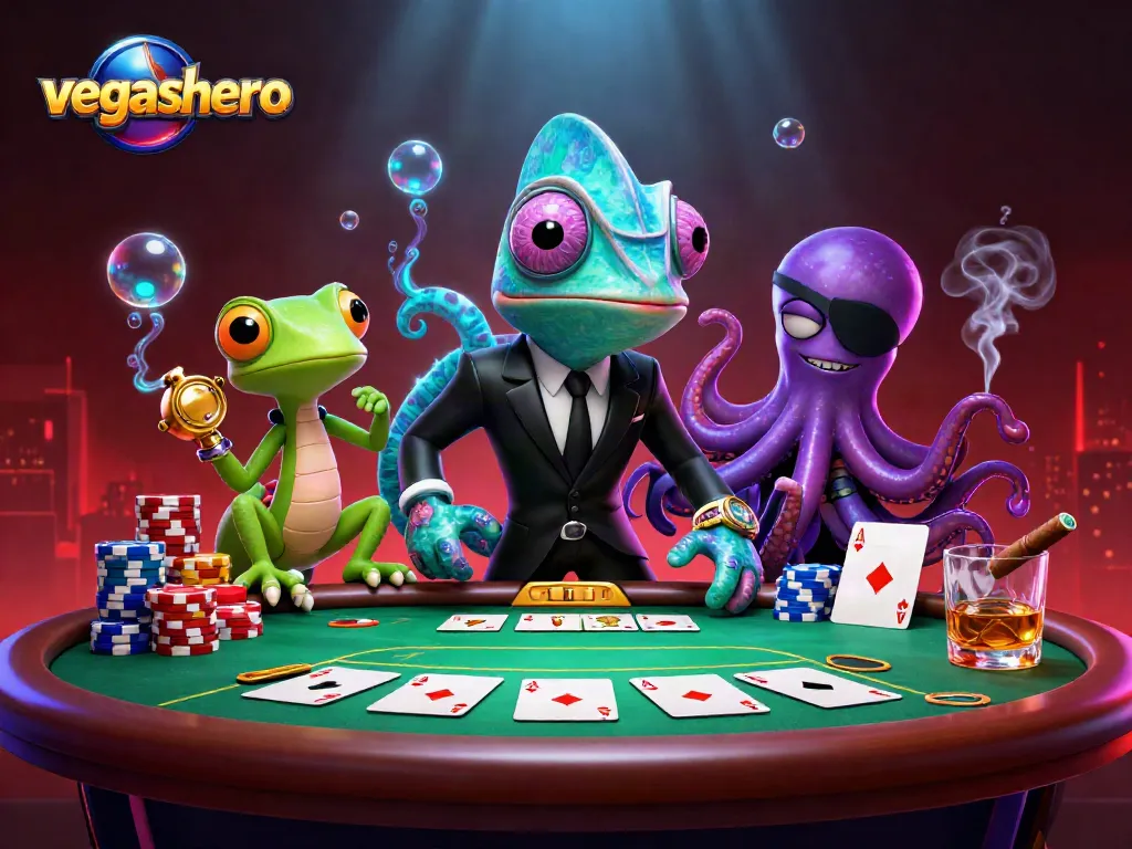 Engage in exhilarating poker games at vegashero with thrilling characters and vibrant gaming elements.