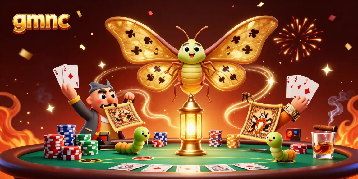 gmnc showcases a vibrant casino scene with dynamic poker elements and a magical atmosphere.
