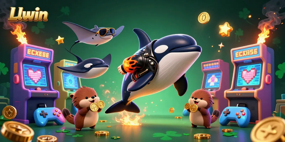 Llwin players enjoy vibrant underwater adventures while winning golden coins in this immersive casino scene.