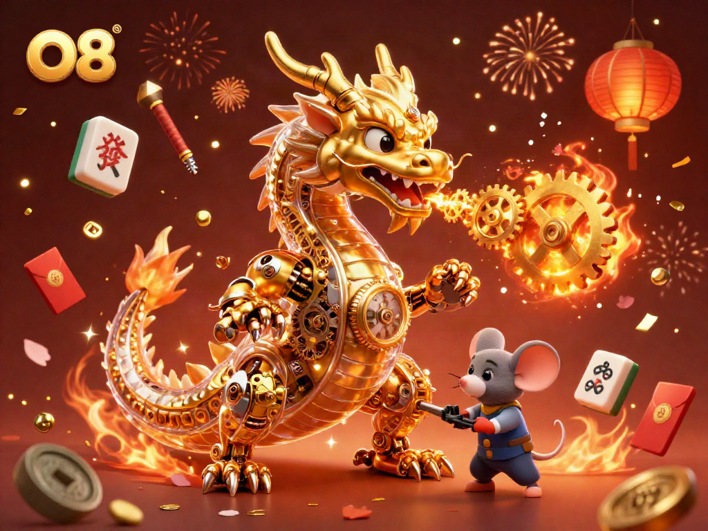 Engage with the stunning O8 dragon bringing creativity and luck to the casino experience.