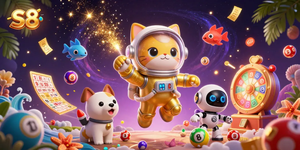 Experience thrilling gameplay with S8's dynamic casino scene filled with vibrant elements.