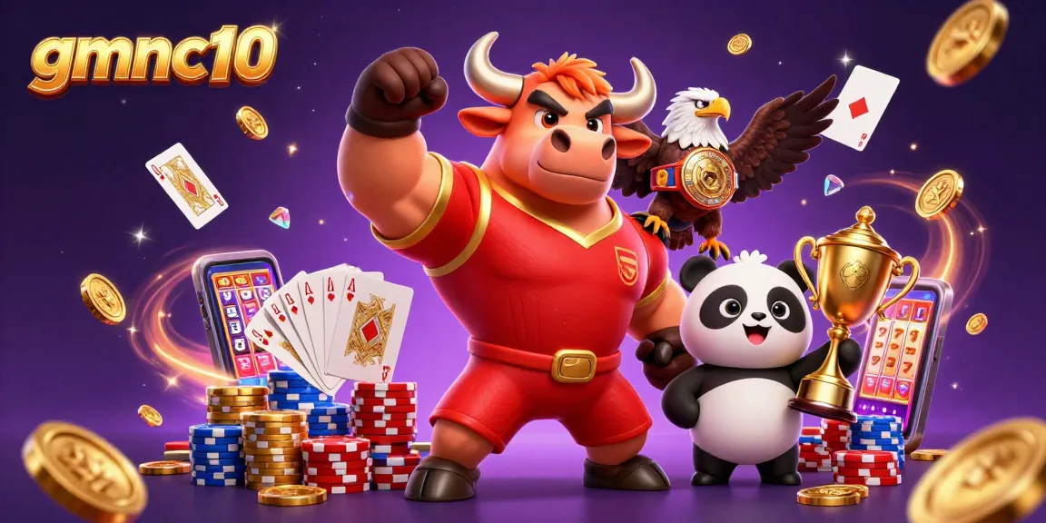 Experience thrilling gaming at gmnc10 with vibrant characters and casino elements.