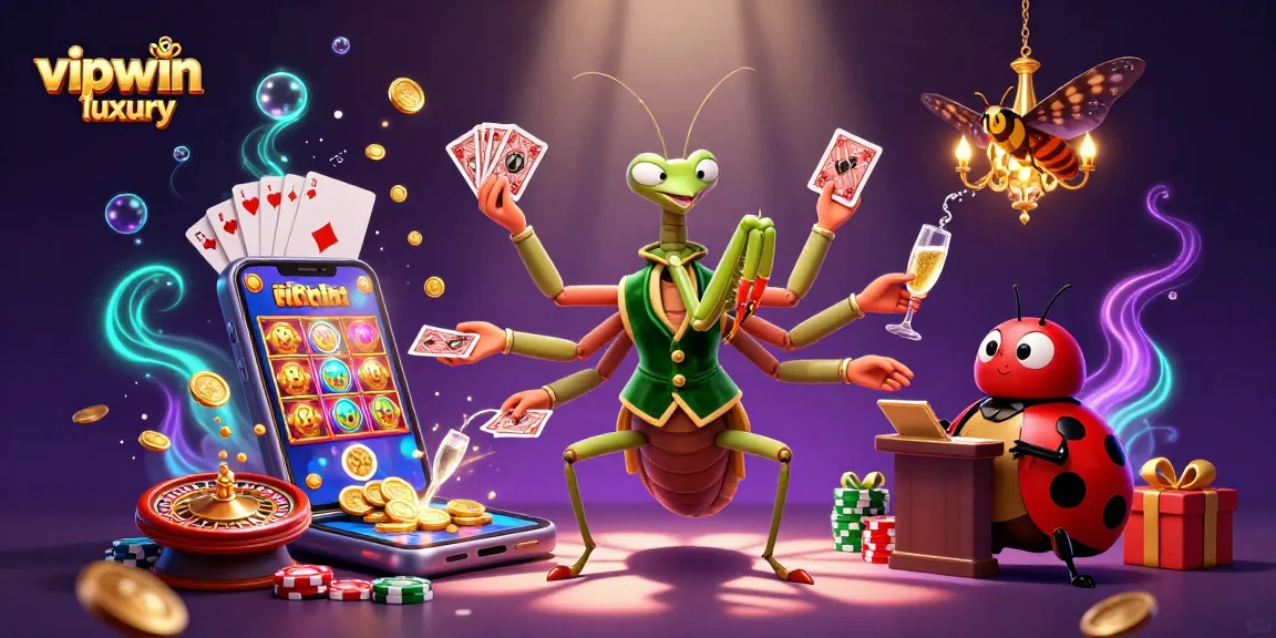 Take a winning shot at vipwin luxury with vibrant slot games and casino action in a captivating 3D scene.