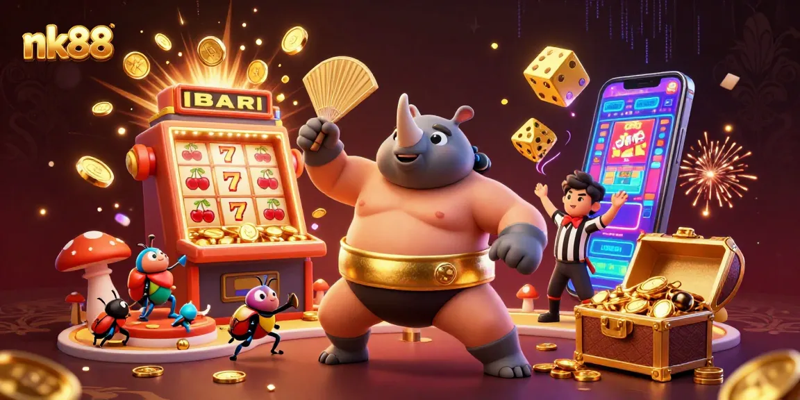 Engage with nk88's vibrant casino world through dynamic 3D scenes of thrilling games and promotions.