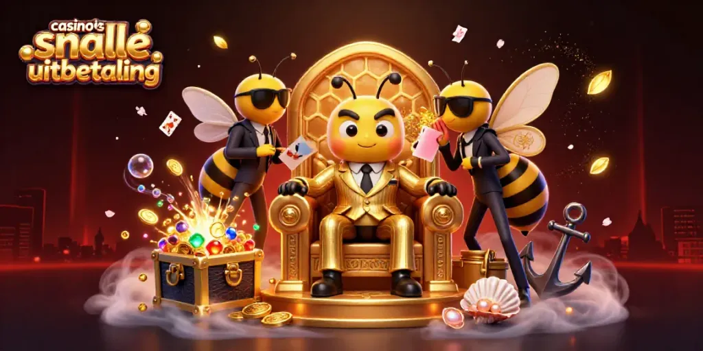 Experience quick payouts at casino's met snelle uitbetaling with our engaging 3D illustrative art.