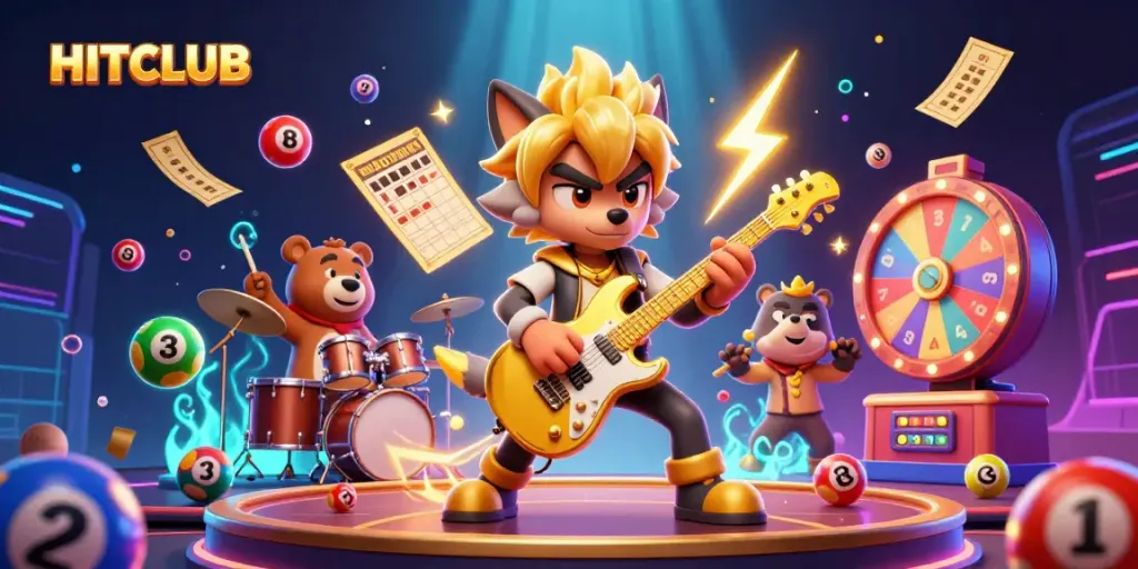 Experience the thrill of HITCLUB with dynamic gaming elements and vibrant characters.