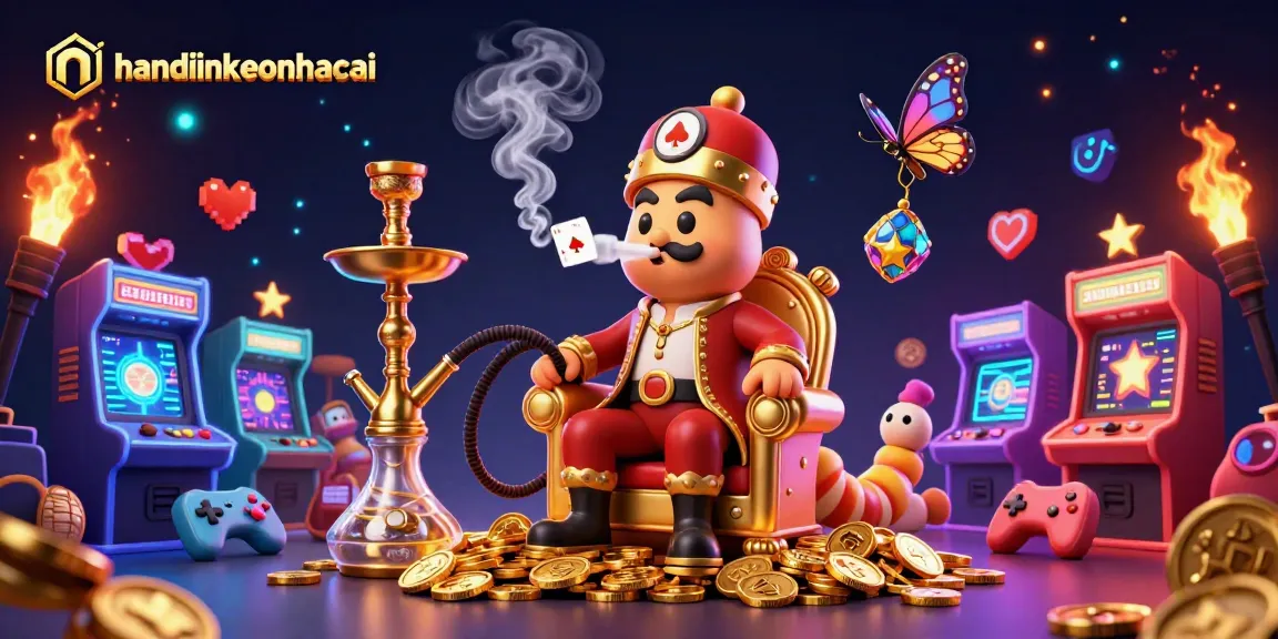 Engage in exciting nhandinhkeonhacai poker play with a vibrant, fantasy-themed illustration.