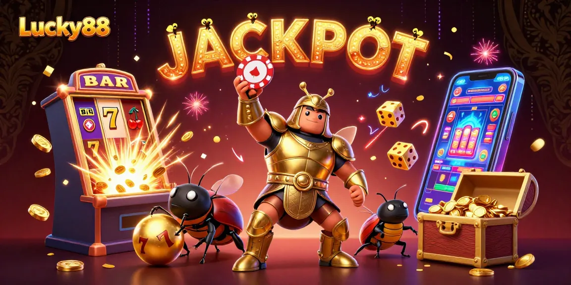 Experience the excitement of Lucky88 with jackpot wins and engaging casino elements!