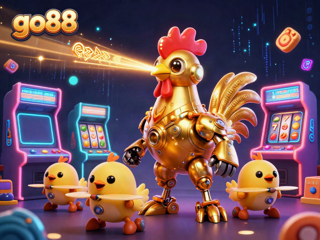 Experience the thrilling world of go88 with dynamic characters in a vibrant casino setting.