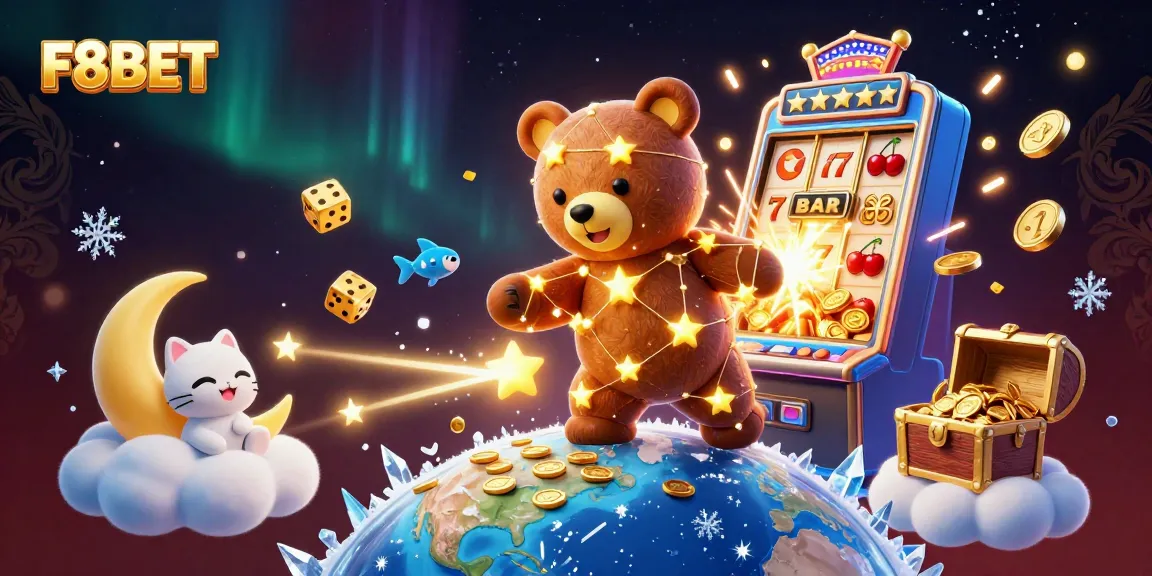 Experience thrilling wins with F8BET's vibrant 3D casino adventure showcasing jackpot excitement and fun.