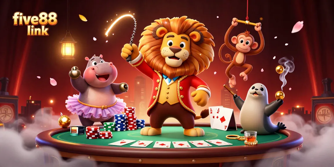 Experience thrilling gaming at five88 link with engaging characters and vibrant casino elements.